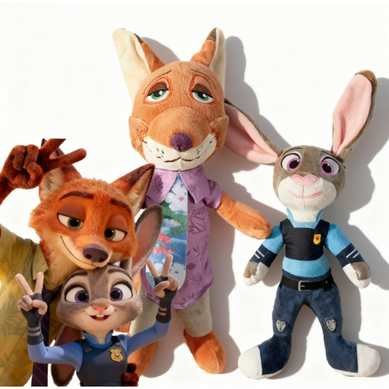 Jual Disney Zootopia Character Nick Wilde Judy Hopps Cartoon Cute Toy ...