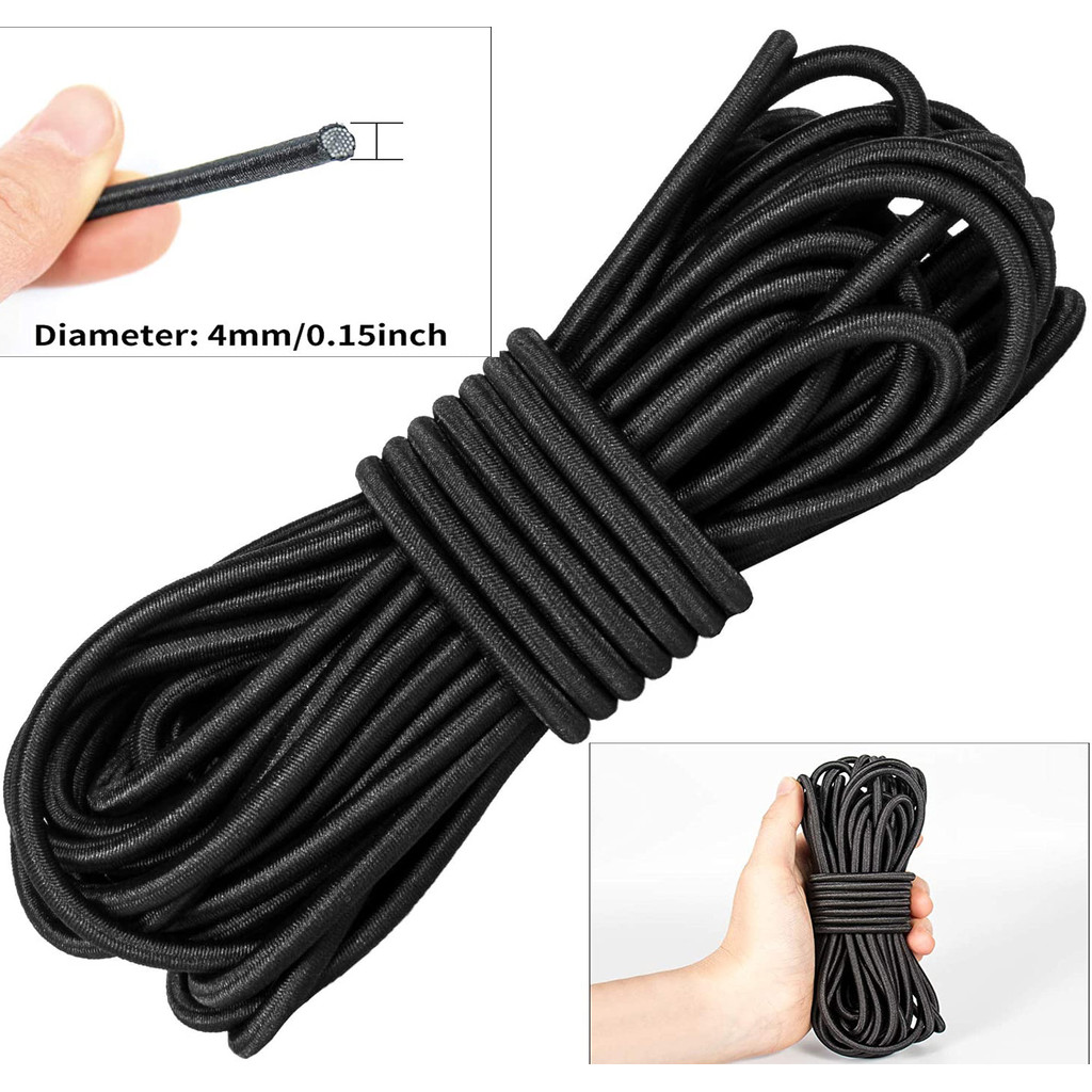 Jual 1/2/3/4/5Mm Elastic Rope White/Black High-Quality Elastic Rope ...