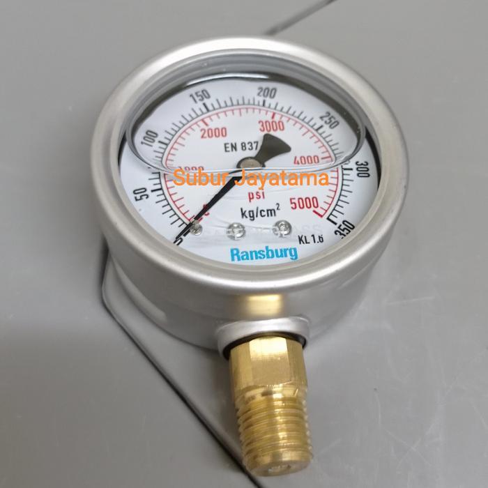 Jual Pressure Gauge Manometer Stainless 2 1/2 