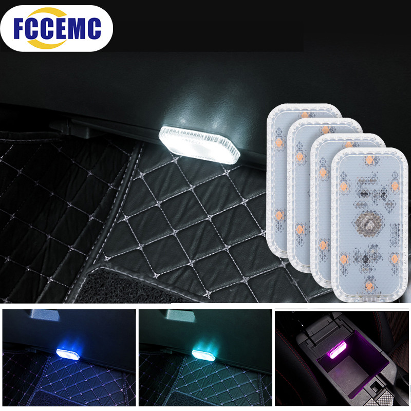 Jual Led Touch Light Wireless Car Interior Lighting Auto Roof Ceiling ...
