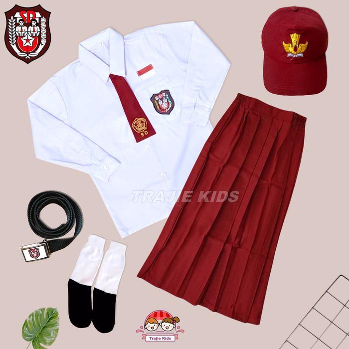 jual-setelan-lengkap-seragam-sekolah-sd-baju-panjang-rok-panjang