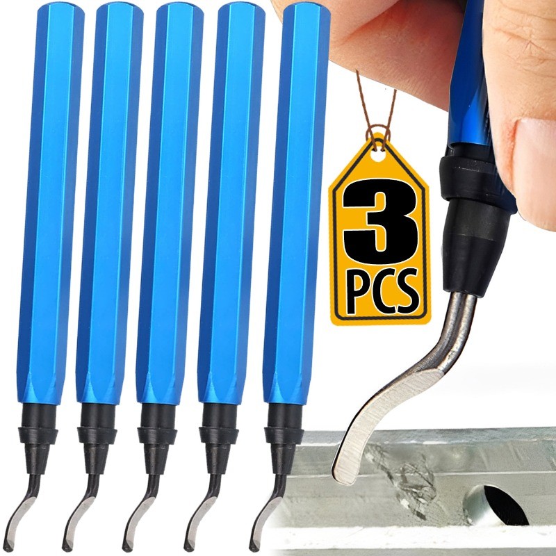 Jual 3/1Pcs Deburring Tool Rotary Blades Burr Removal Re Tool For Metal ...