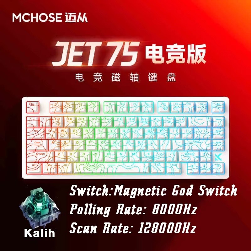 Jual MCHOSE Jet 75 Mechancial Keyboard 8k Low Latency Magnetic Switch ...