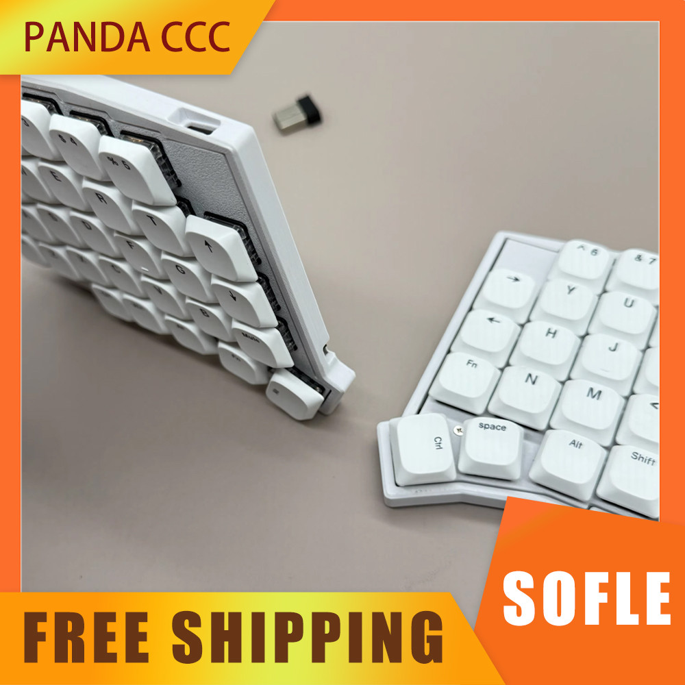 Jual SOFLE Low Profile Split Keyboard 2.4G Wireless Mechanical Keyboard ...