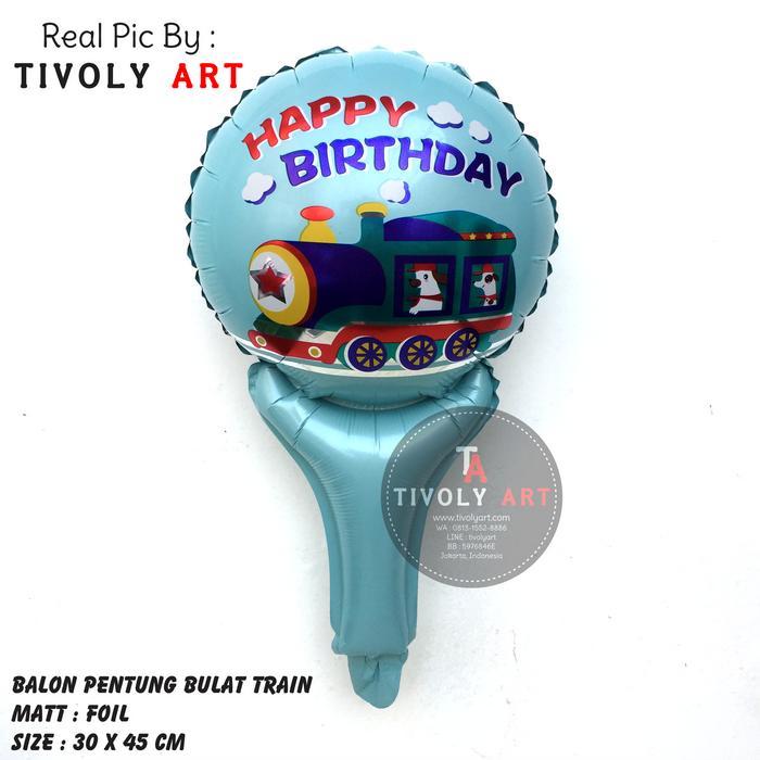 Jual Balon Pentung Bulat Train / Balon Tongkat / Balon Karakter ...