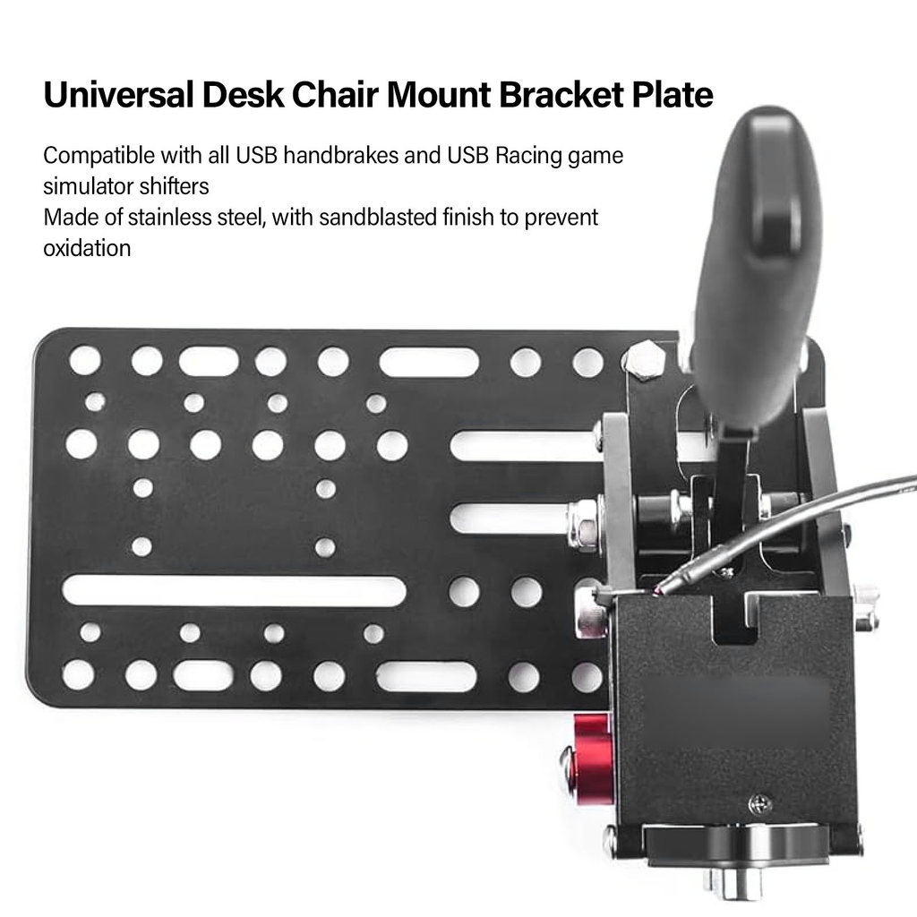 Jual USB Handbrake Desk Mount Bracket Plate Multiple Hole Adapter Plate ...