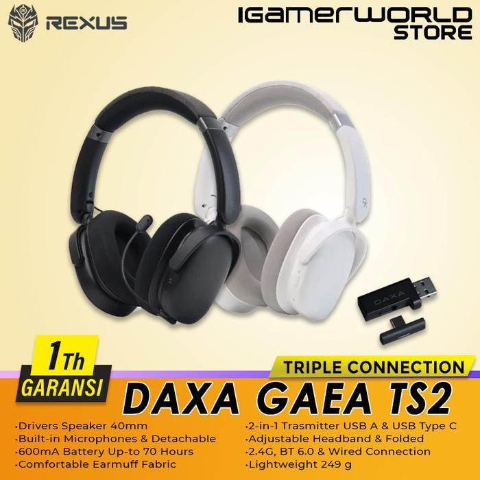 Jual Rexus Daxa GAEA TS2 Wireless Bluetooth Triple Connection Dual ...