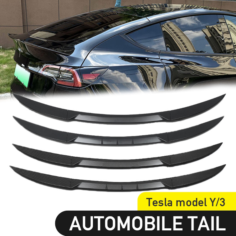 Jual Rear Trunk Lip Carbon Fiber ABS Wing Spoiler Car Styling Rear ...