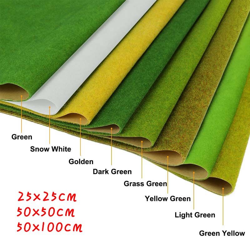 Jual Tikar Rumput Lanskap Rumput Buatan Tipis untuk Model Kereta Bukan ...