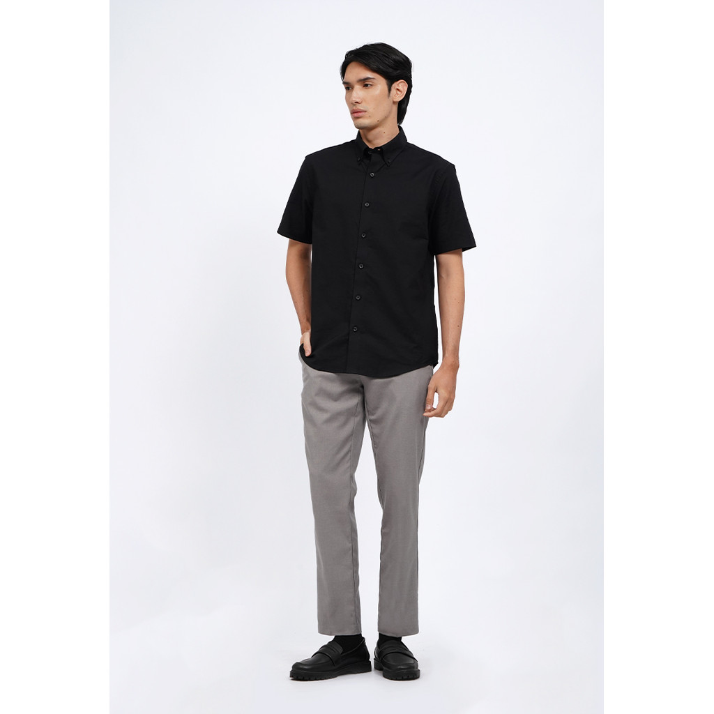 Jual Executive Slim Fit Basic Formal Pants Lt. Grey | Shopee Indonesia