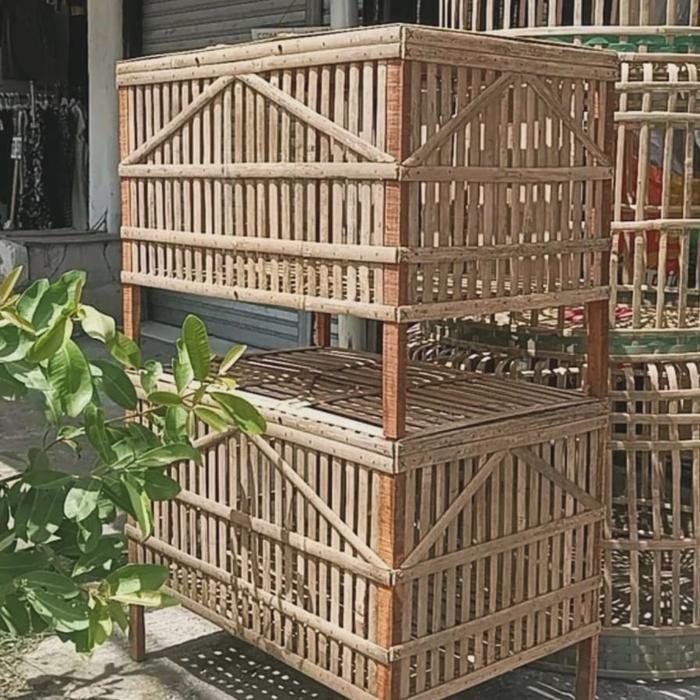 Jual Box DOC Anakan Ayam Rakitan Kandang Bambu Praktis & Kokoh Hemat ...
