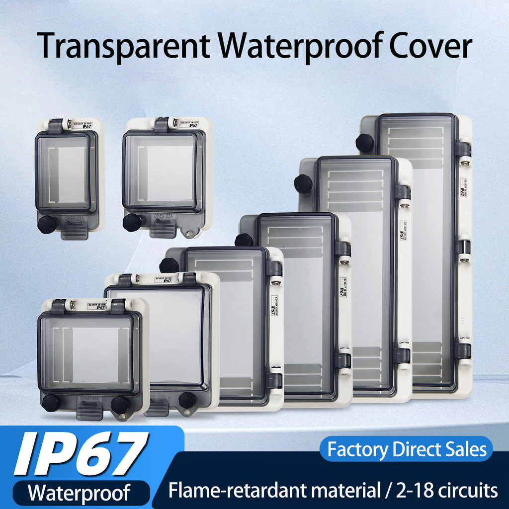 Jual IP67 Circuit Breaker Transparent Waterproof Box Window Switch ...