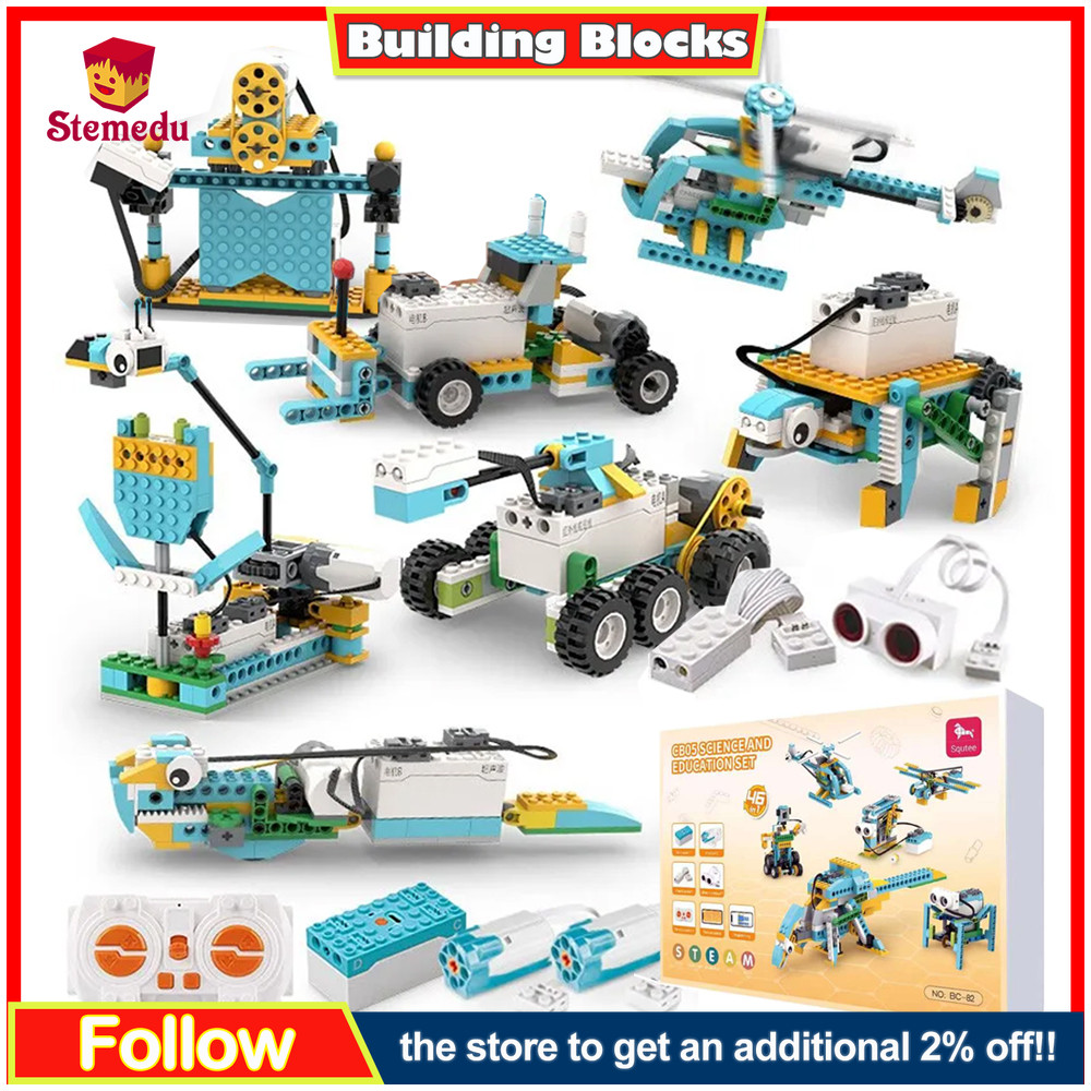 Jual STEM Educational Building Blocks - Programmable Robot Brick Kit ...