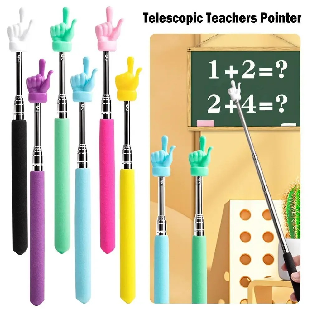 Jual Retractable Teacher Pointer Finger Design StainlessSteel ...