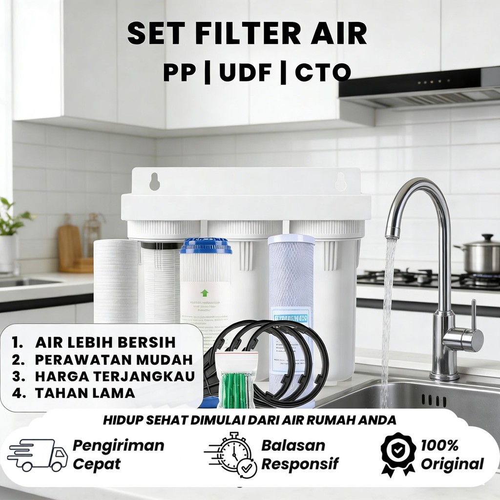 Jual Paket filter Air 1 Tahap / Filter Sedimen / Filter Air Toren ...