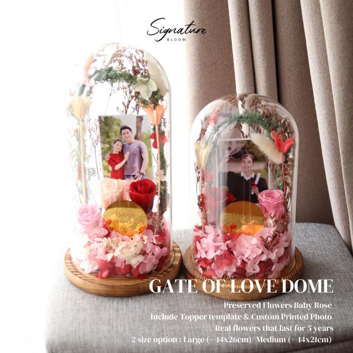 Jual (SignatureBloom) Preserved Flower Dome Bunga Abadi Gift Gate of ...