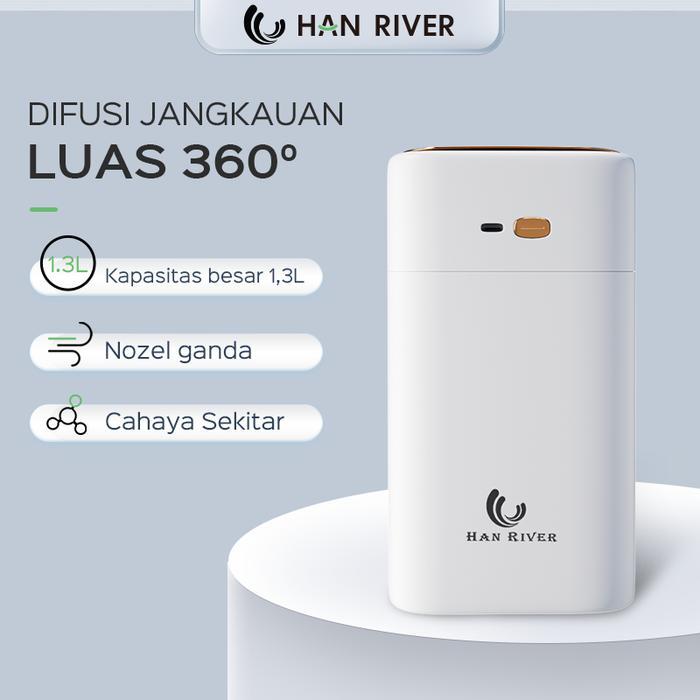 Jual [Cod]Han River Humidifier Diffuser Air Purifier 1.3L Kapasitas ...