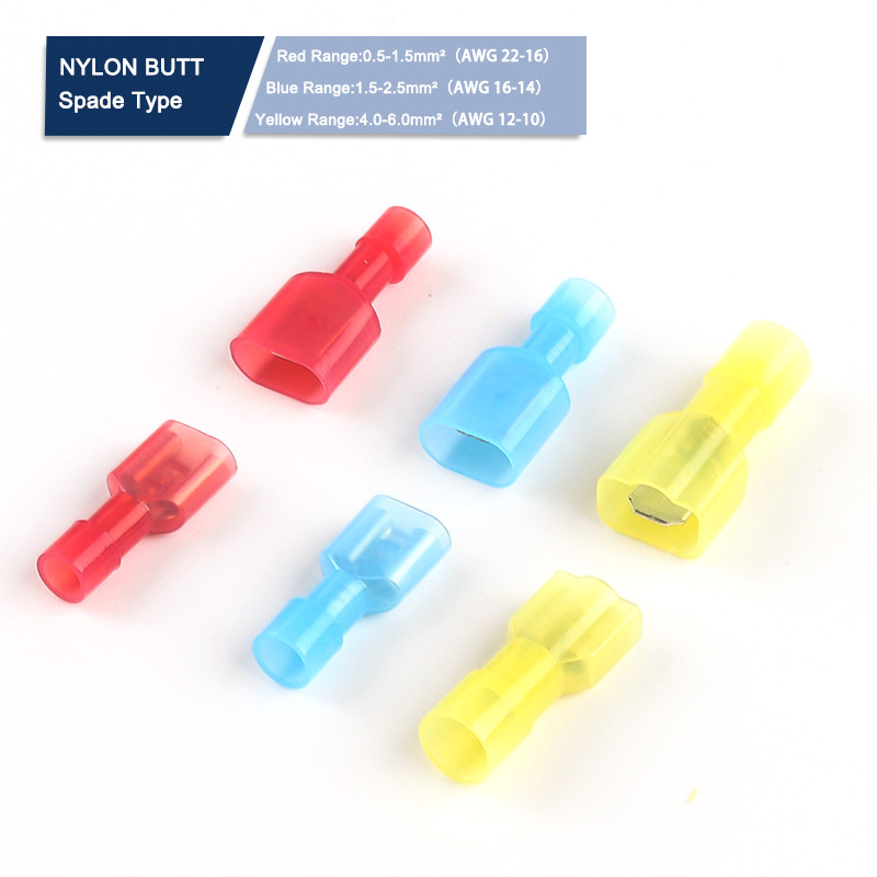 Jual New 50PCS MDFN/FDFN NYLON Male Female Insulated Crimp Terminal ...