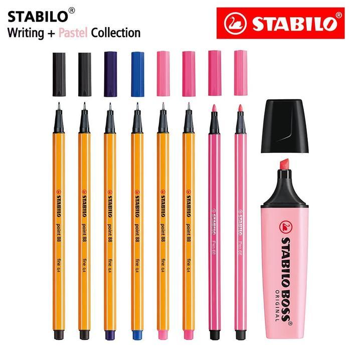 Jual STABILO Pastel Collection - Set 9 Pink BOSS Pen 68 point 88 ...