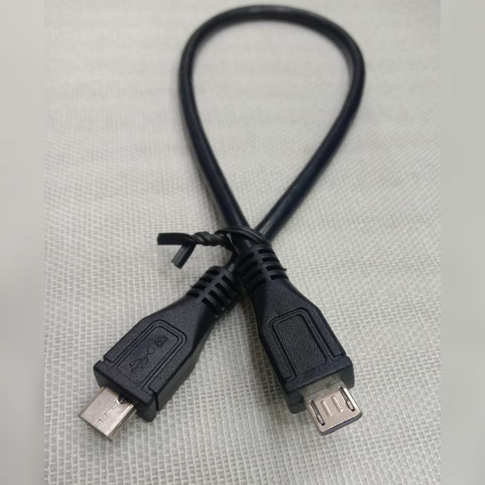 Jual KABEL USB MICRO MALE TO USB MICRO MALE 30CM | Shopee Indonesia