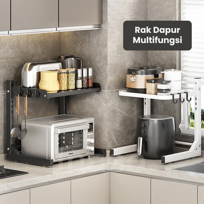 Jual Inaso Rak Microwave Adjustable Dapur Susun Rak Penyimpanan Bumbu ...