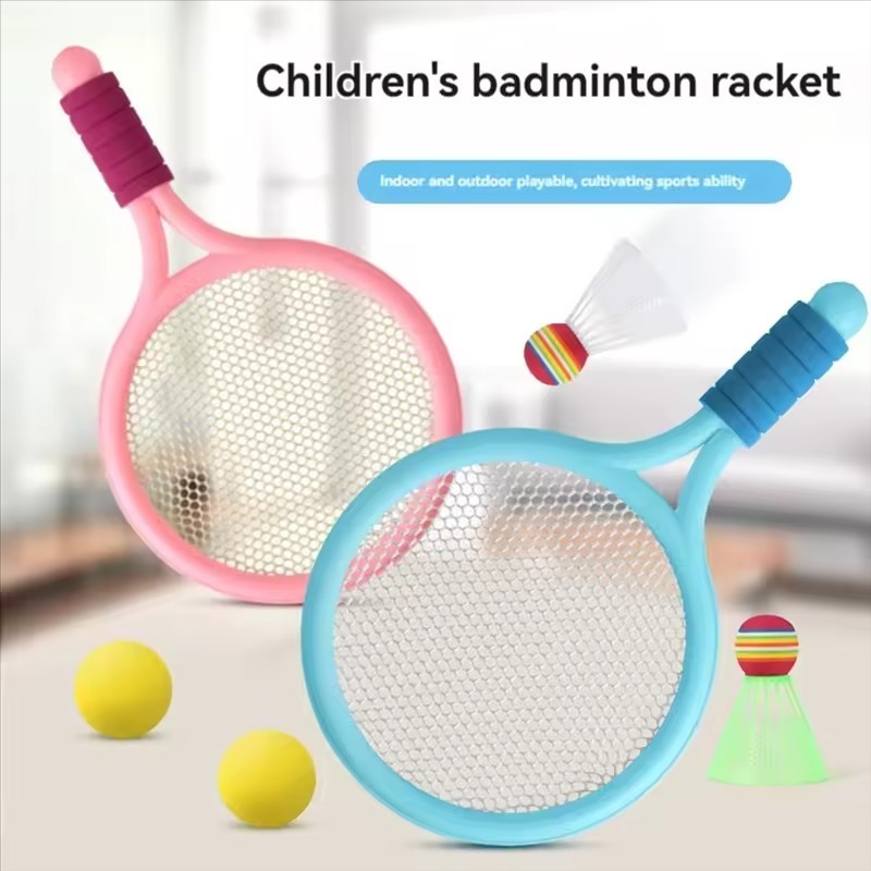 Jual 2PCS Children's Badminton Racket Set, Two Person Tennis Racket ...