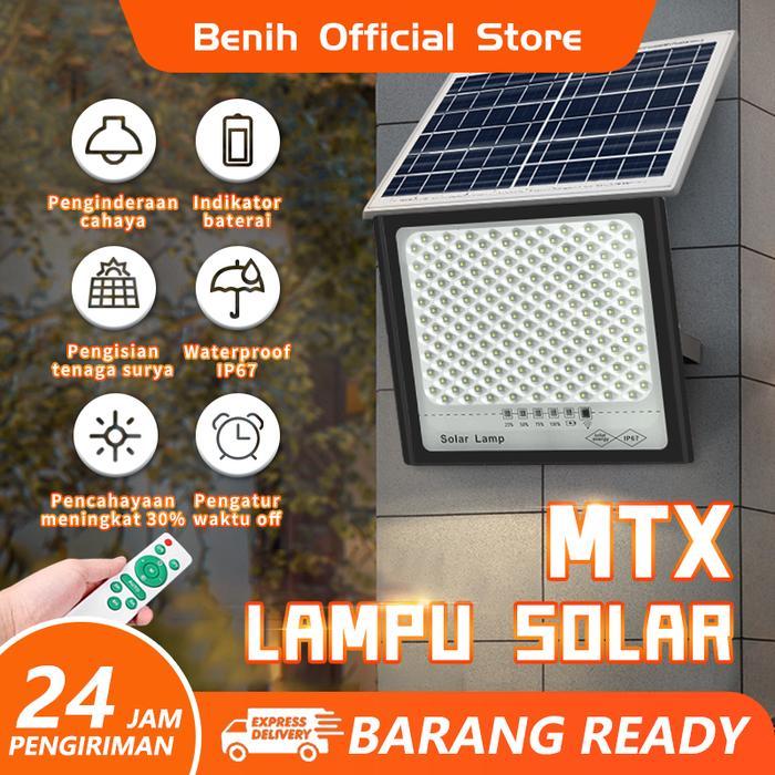 Jual Lampu solar MTX Solar Light LED Lamp Outdoor tahan air Remote ...