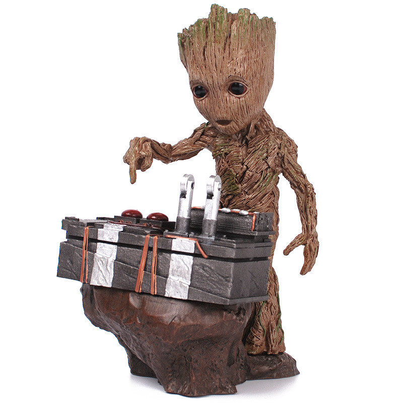 Jual Marvel Guardians Of The Galaxy Groot Statue El Avengers Cute Baby ...