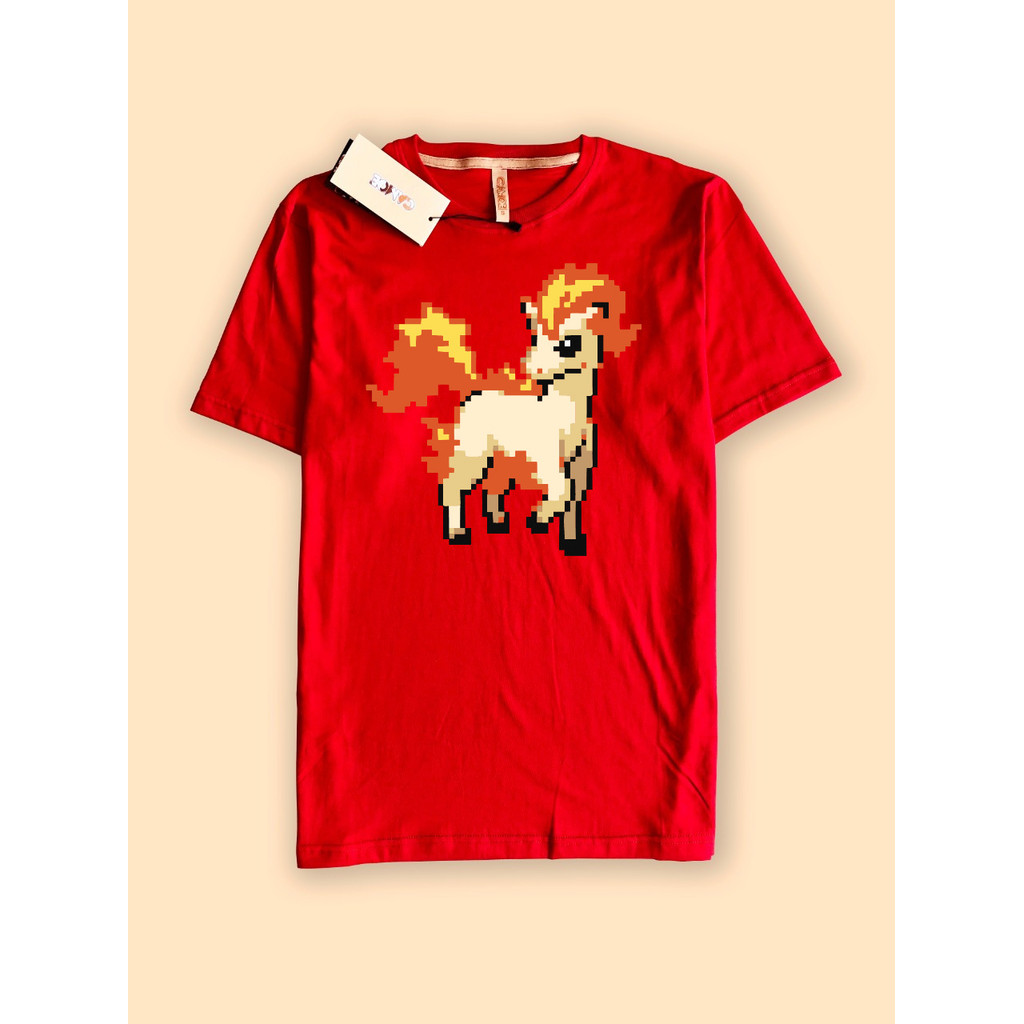Jual Kaos Tshirt Gaming Pokemon Pixel art Ponyta Kuda Api Horse Tahun ...