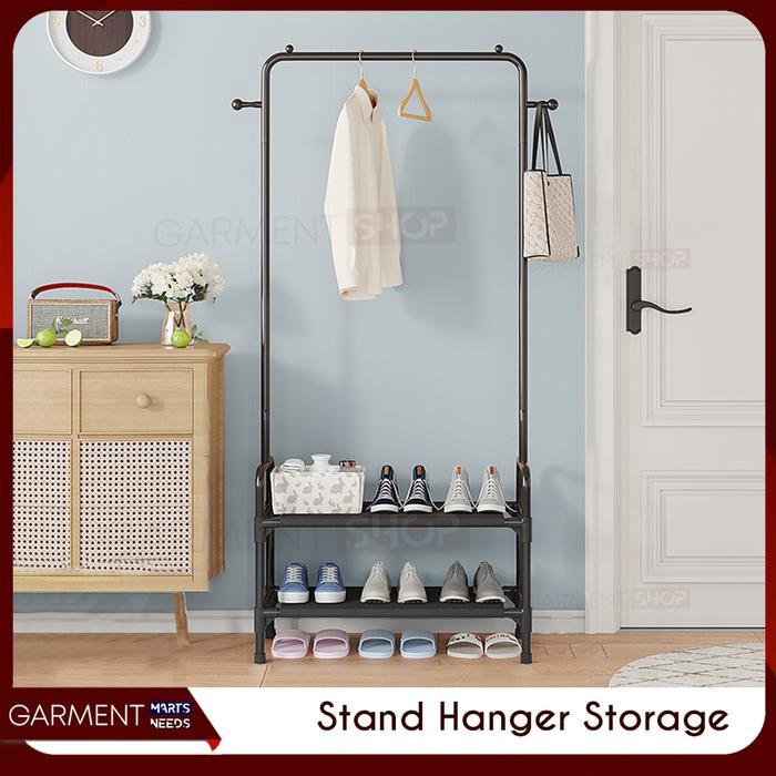 Jual Stand Hanger Keranjang Laundry Rak Baju Gantung Single Pasti ...