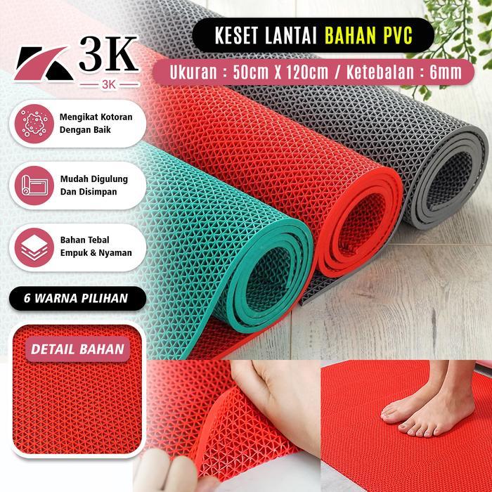 Jual (3K) Keset Lantai Kamar Mandi Bahan Pvc Tebal 6Mm Anti Slip ...