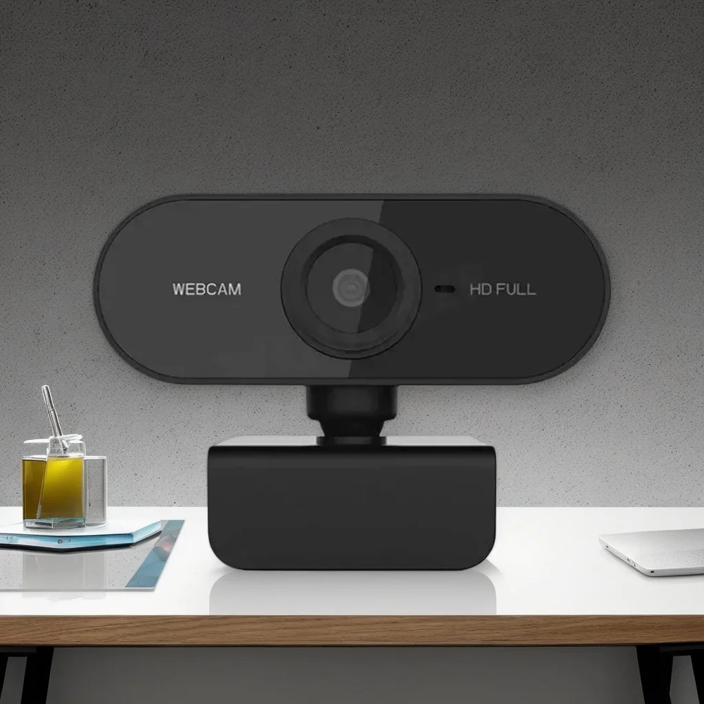 Jual 1080P Full HD Webcam with Mic - USB Computer Camera & Flexible ...