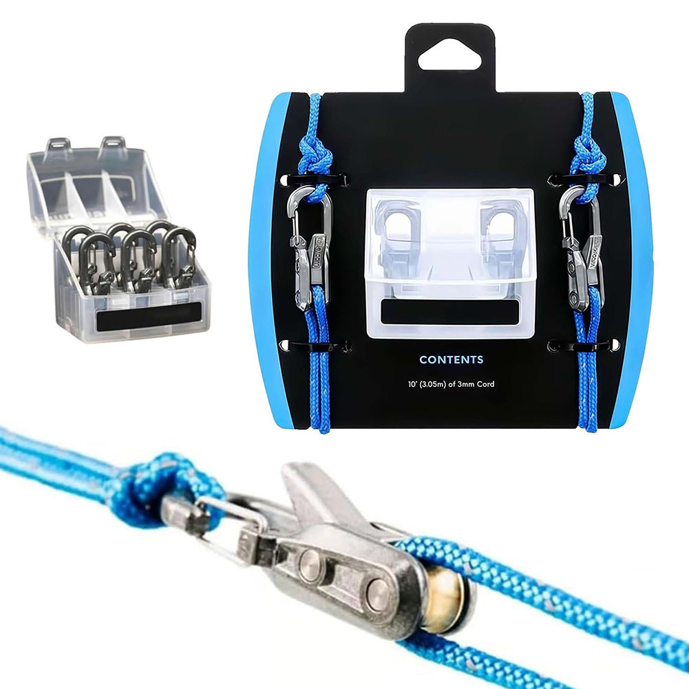 Jual Secure Lock Buckle Rope with Roller Tensioner 6 Hooks Heavy-duty ...