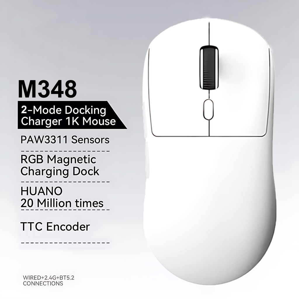 Jual 2026 M348 Superlight Mouse Bluetooth 2.4G Wireless Gaming Mouse ...