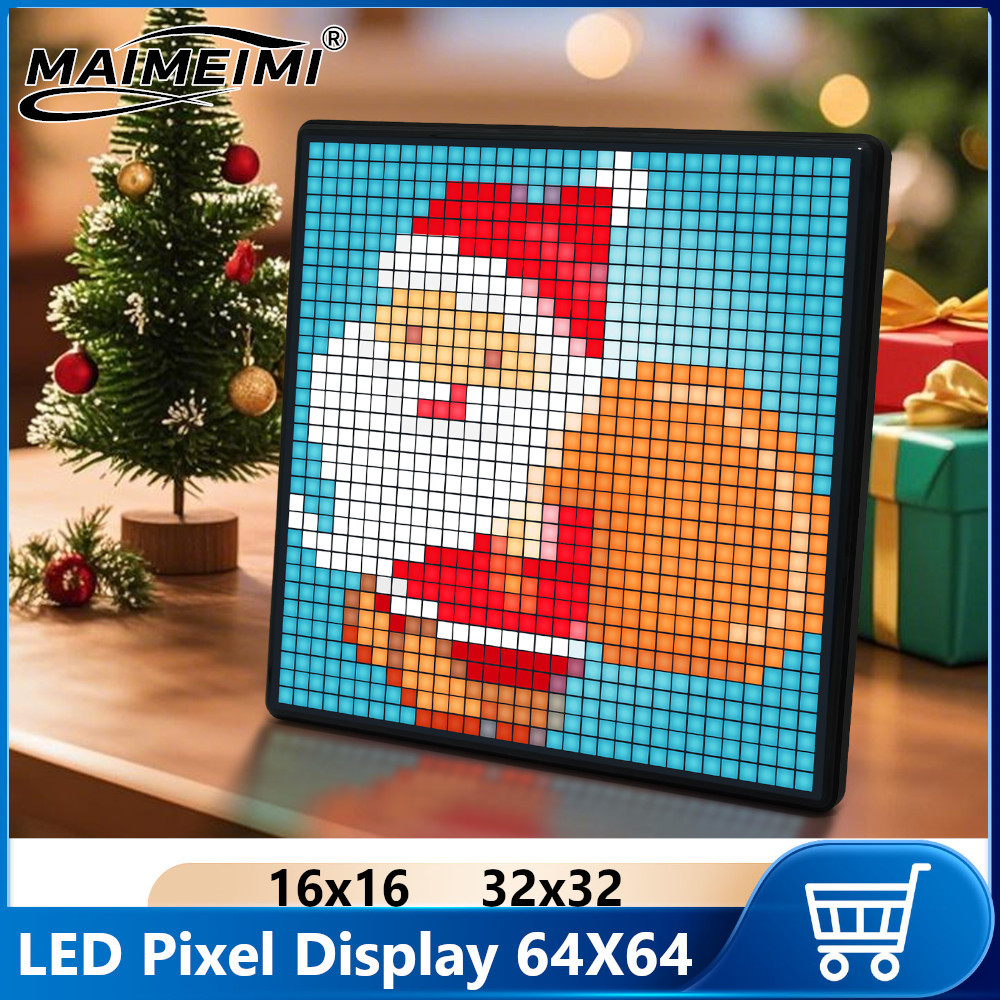 Jual 64X64 Smart LED Pixel Display RGB DIY Programmable Pixel APP ...