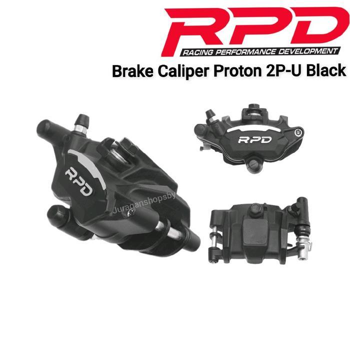 Jual Rpd Kaliper Rem 2P Axial Proton 2P-U Black Brake Caliper Kanan ...
