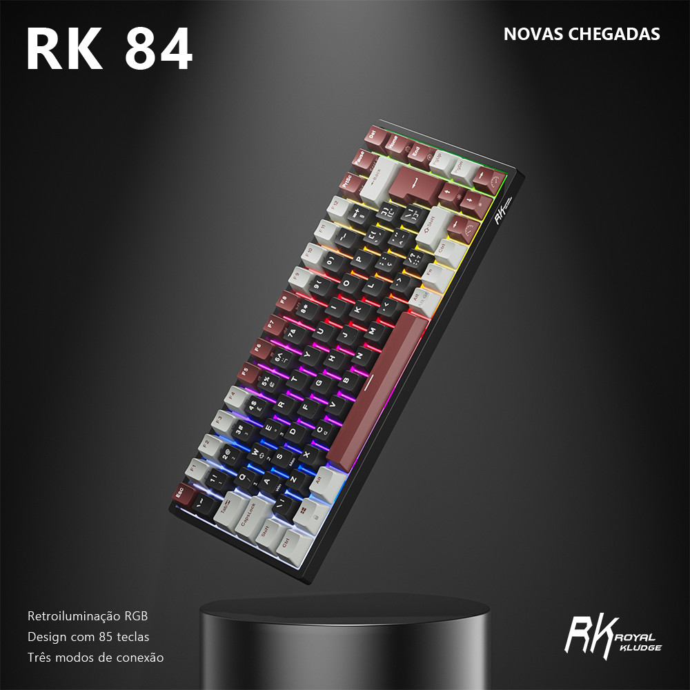 Jual RK Royal Kludge RK84 Brazilian Mechanical Gaming Keyboard 84 Keys ...