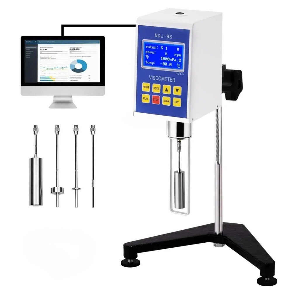 Jual Baru Viscosimeter Lab Testing Equipment Digital Sensor Rotary ...