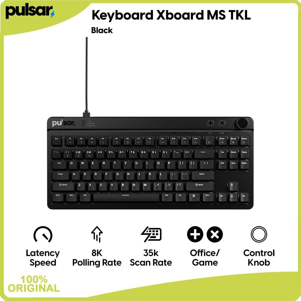 Jual Pulsar Gaming Keyboard Xboard MS TKL ANSI Black Hitam Hot-Swap 8K ...