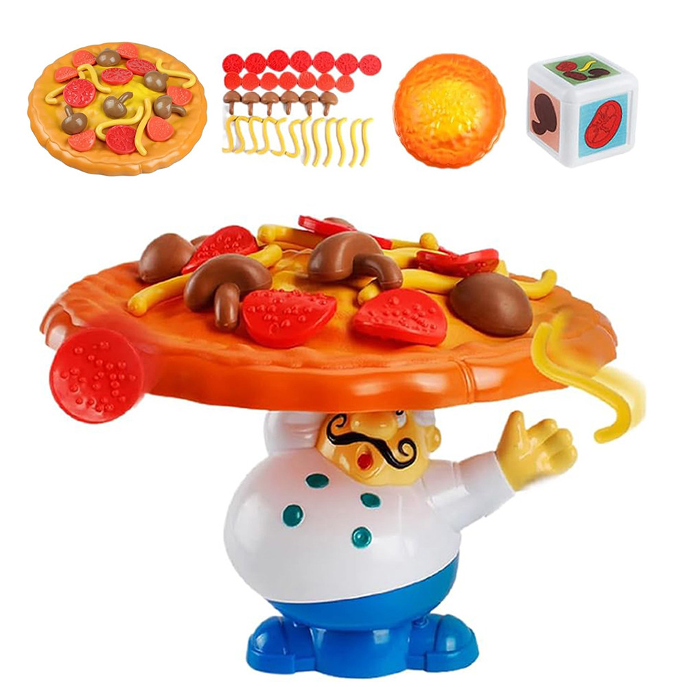 Jual Balance Pizza Children Toys Board Game Funny Party Balancing Table ...