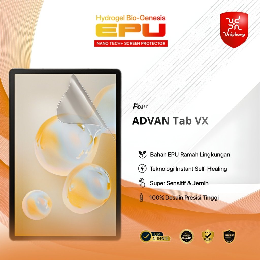 Jual UniPhon BIO-HYDRO EPU Hydrogel Pelindung Layar for ADVAN Tab VX ...
