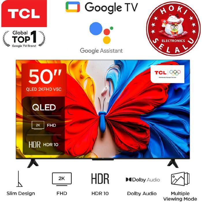 Jual TCL Smart Google TV 50 Inch 50V5C Qled Quantum Dot Led 2K FHD ...