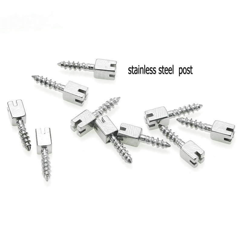 Jual Dental Euro Post Steel Screw Posts 100pcs Bag Dental Materials For ...