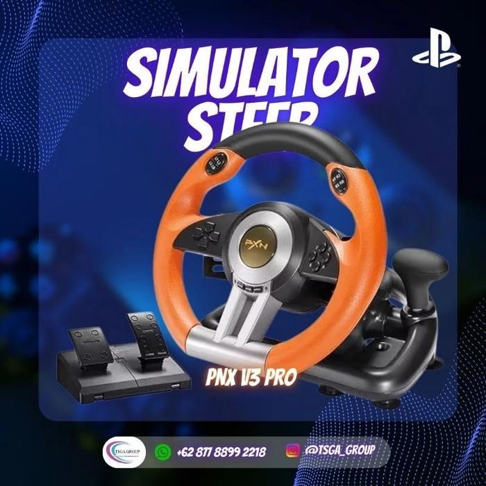 Jual Racing Simulator Steering wheel PXN V3 Pro untuk PS3 PS4 PC Xbox ...