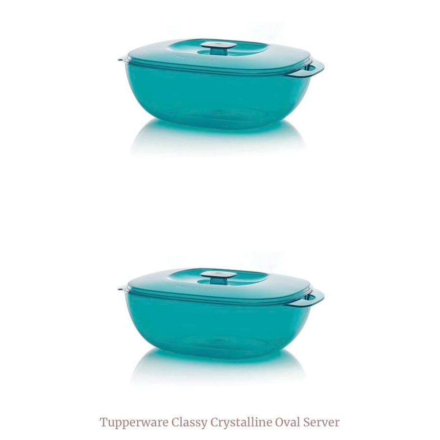 Jual Tupperware Crystalline Oval Server 2.5 Liter | Shopee Indonesia