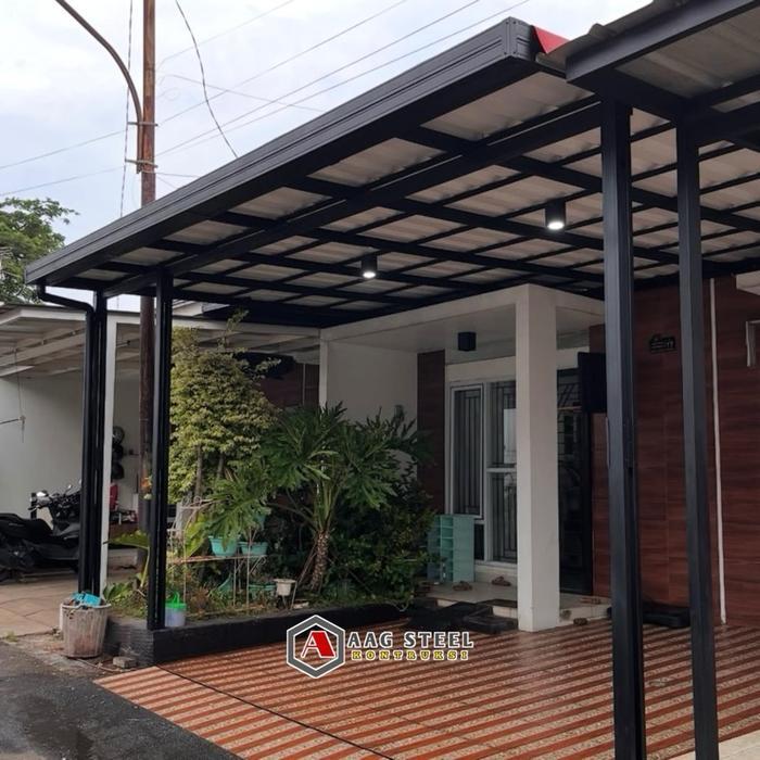 Jual PROMO!! KANOPI UPVC SINGLE LAYERD RANGKA CNP 0,75 BERIKUT TALANG ...