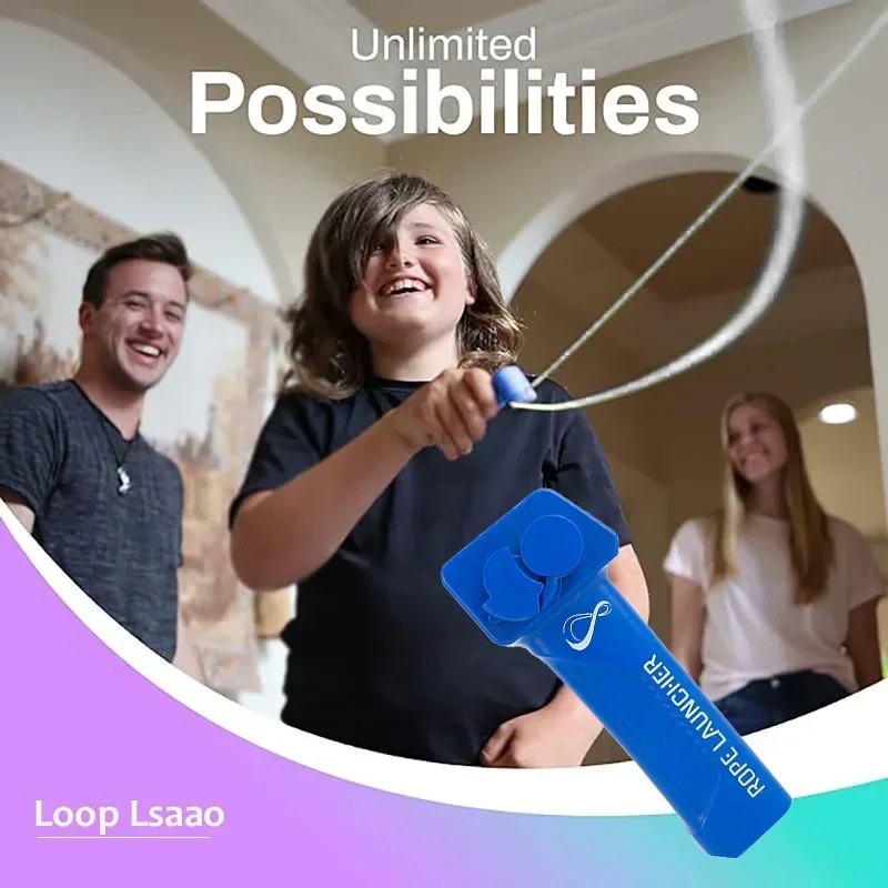 Jual Launcher Loop Rope Toy Rope Launcher Zip String Handheld ...