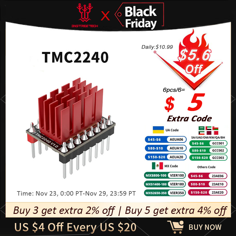 Jual BIGTREETECH TMC2240 Stepper Motor Driver Module 3D Printer Parts ...