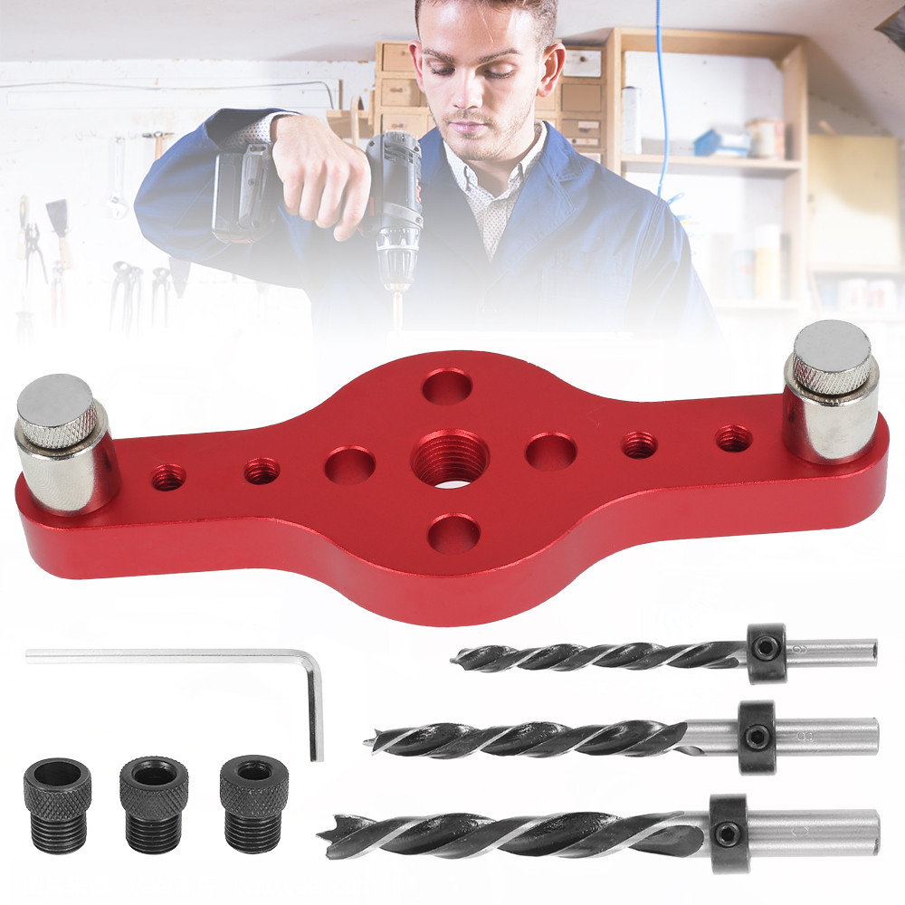 Jual 2-in-1 Center Punch Locator Drill Guide Center 6/8/10mm Self ...