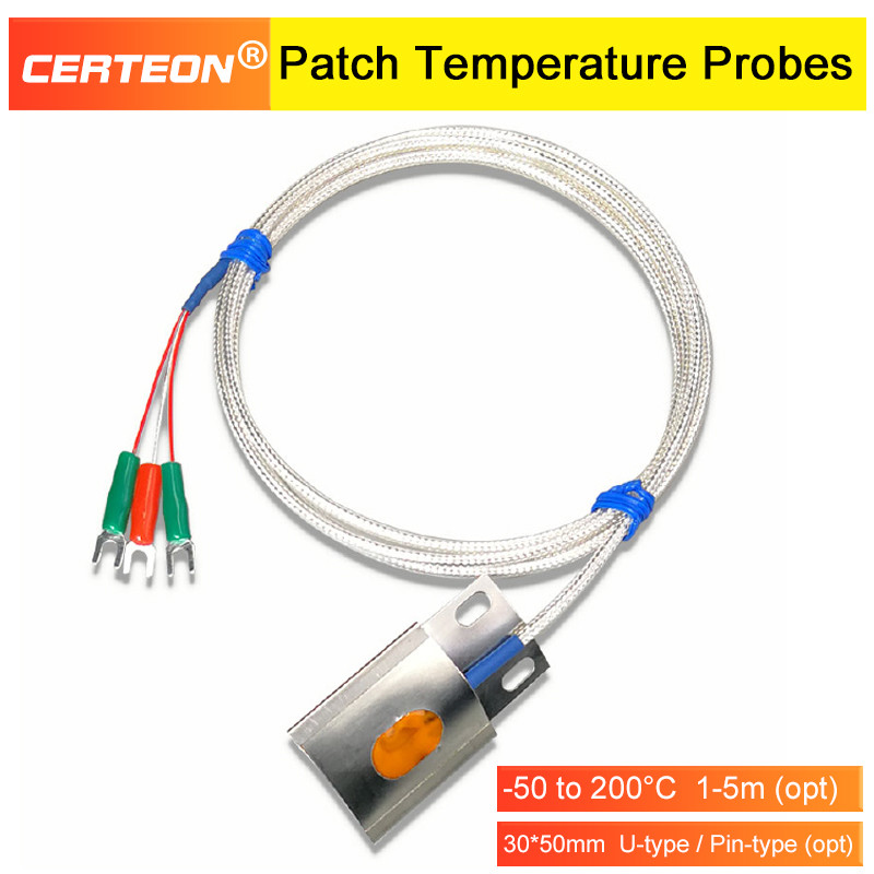 Jual PT100 Temperature Sensor Pipe Surface Mount Probe Platinum ...